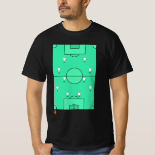 Benutzerdefinierte 442-Fußballformation Team-Aufst T-Shirt