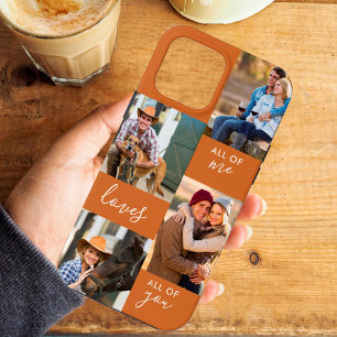 Benutzerdefinierte 4-Foto-All-of-Me-Loves-All-of-Y Case-Mate iPhone Hülle