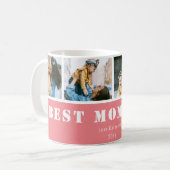 Benutzerdefinierte 4-Foto-Besten-Mutter-aller-Zeit Kaffeetasse (Vorderseite Links)