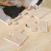 Benutzerdefinierte 4-Foto-Collage mit Monogramm un Puzzle (Seite)