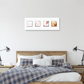 benutzerdefinierte 4-Foto-Frames DIY-Schriftart+Hi Leinwanddruck (Insitu (Schlafzimmer))