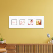 benutzerdefinierte 4-Foto-Frames DIY-Schriftart+Hi Leinwanddruck (Insitu (Wohnzimmer))