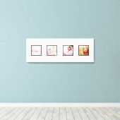 benutzerdefinierte 4-Foto-Frames DIY-Schriftart+Hi Leinwanddruck (Insitu (Holzboden))