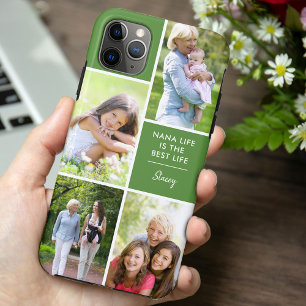 Benutzerdefinierte 4-Foto-Oma Das Leben ist das be Case-Mate iPhone Hülle