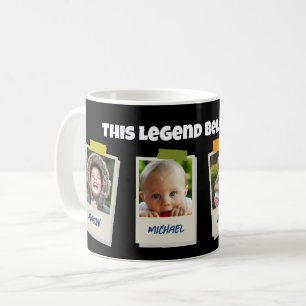 Benutzerdefinierte 4-Foto-Oma/Opas Legende Kaffeetasse