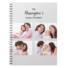 Benutzerdefinierte 4-Fotos Collage Rectangle Frame Notizblock