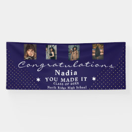 Benutzerdefinierte 4- oder 5-Foto-Graduierungspart Banner