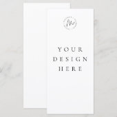 Benutzerdefinierte 4x9-Menükarte Menükarte (Vorne/Hinten)