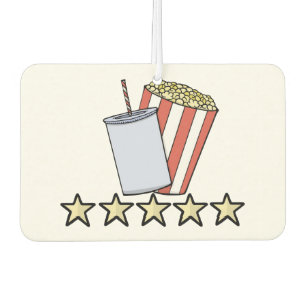 Benutzerdefinierte 5-Sterne-Filmkritik Popcorn-Get Autolufterfrischer