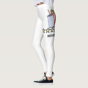 Benutzerdefinierte 5-Sterne-Filmkritik Popcorn Get Leggings