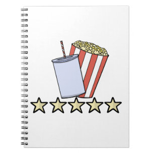 Benutzerdefinierte 5-Sterne-Filmkritik Popcorn-Get Notizblock