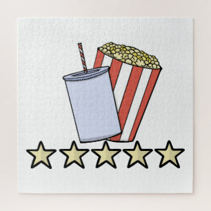 Benutzerdefinierte 5-Sterne-Filmkritik Popcorn-Get Puzzle