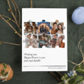 Benutzerdefinierte 6-Foto-Collage Osterpostkarte Einladung