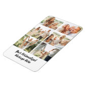 Benutzerdefinierte 6-Foto-Collage-Textnachricht Mo Magnet (Linke Seite)