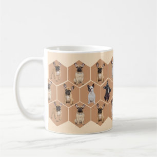 Benutzerdefinierte 6 Fotos Französische Bulldogge Kaffeetasse