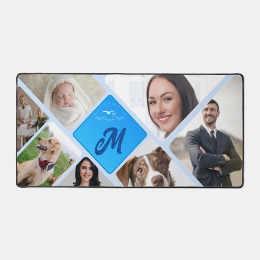 Benutzerdefinierte 7-Foto Collage Desk Mat mit Mon Schreibtischunterlage (Vorderseite)