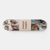 Benutzerdefinierte 8-Foto-Collage Personalisierter Skateboard (Horizontal)