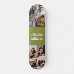 Benutzerdefinierte 8-Foto-Sortierfolge Personalisi Skateboard