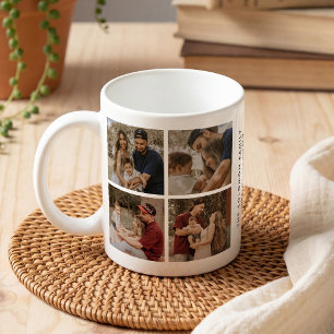 Benutzerdefinierte 8-Fotos-Collage & Text Kaffeetasse