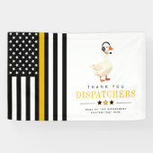 Benutzerdefinierte 911-Dispatcher-Gans mit Headset Banner (Horizontal)
