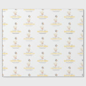 Benutzerdefinierte 911-Dispatcher-Gans mit Headset Geschenkpapier (Flach)