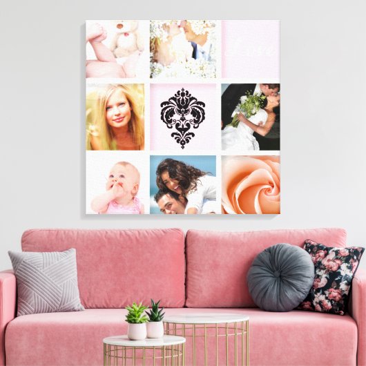 benutzerdefinierte 9-Foto-Vorlage für Leinwand, We Leinwanddruck (Insitu (Wohnzimmer))