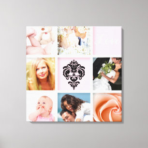 benutzerdefinierte 9-Foto-Vorlage für Leinwand, We Leinwanddruck