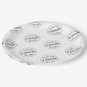 Benutzerdefinierte 9 Zoll Papierplatte mit Logo-Mu Pappteller (Schrägansicht)