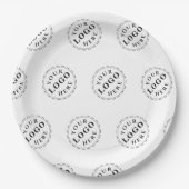 Benutzerdefinierte 9 Zoll Papierplatte mit Logo-Mu Pappteller (Vorderseite)