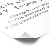 Benutzerdefinierte A4-Foto Print UK Frame Size Fotodruck (Ecke)