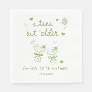 Benutzerdefinierte A Tini Bit Older Geburtstagsfei Serviette