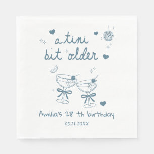 Benutzerdefinierte A Tini Bit Older Geburtstagsfei Serviette