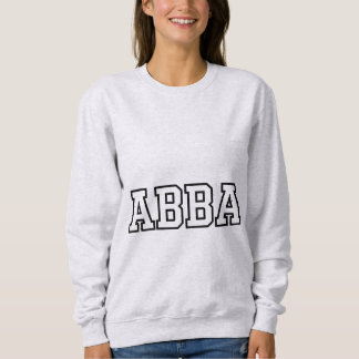 Benutzerdefinierte ABBA Varsity-Typografie Hochsch Sweatshirt