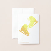 Benutzerdefinierte Abbildung Skaten Folienkarte (Rückseite mit Umschlag)