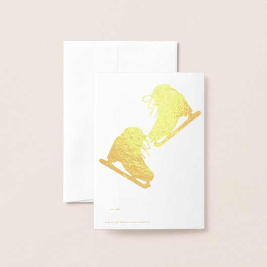 Benutzerdefinierte Abbildung Skaten Folienkarte (Rückseite mit Umschlag)