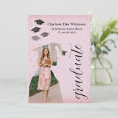 Benutzerdefinierte Abschluss Einladung und Ankündi (Stehend Vorderseite)