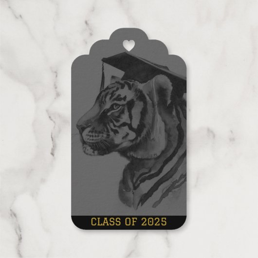 Benutzerdefinierte Abschluss-Foil-Vorzugstriche Geschenkanhänger (Rückseite)