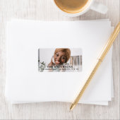 Benutzerdefinierte Abschluss-Foto-Rücksendeadresse Adressaufkleber (Insitu)