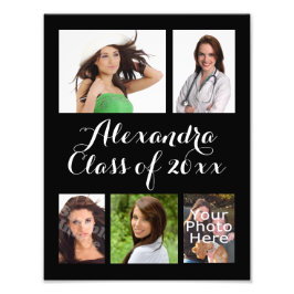 Benutzerdefinierte Abschluss-FotoCollage Fotodruck