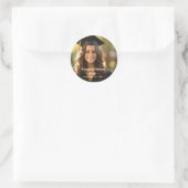 Benutzerdefinierte Abschluss-Fotosticker - Abschlu Runder Aufkleber (Tasche)