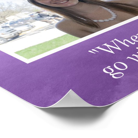 Benutzerdefinierte Abschluss-Geschenke, dann und J Poster (Ecke)