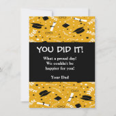 Benutzerdefinierte Abschluss-Grußkarte auf zwei Se Einladung (Vorderseite)