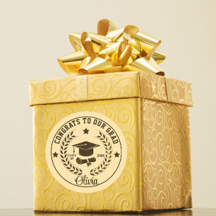 Benutzerdefinierte Abschluss-Klasse Jahr Runder Aufkleber