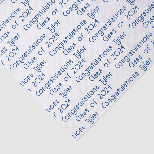 Benutzerdefinierte Abschluss-Meldung Seidenpapier (Ausschnitt)