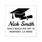 Benutzerdefinierte Abschluss-Rücksendeadresse Permastempel (Design)