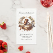 Benutzerdefinierte Abschlussfeier personalisierter Serviette (Beispiel)