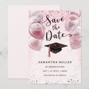 Benutzerdefinierte Abschlussfeier Save-the-Date-Ka Einladung