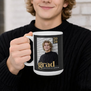 Benutzerdefinierte Abschlussklasse 2026 Foto-Absch Kaffeetasse