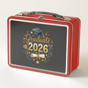 Benutzerdefinierte Abschlussklasse 2026 Personalis Metall Brotdose