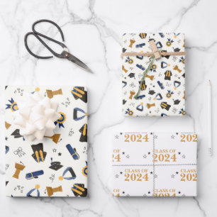 Benutzerdefinierte Abschlussklasse Geschenkpapier Set